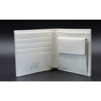 AW Imprint Bi-Fold Wallet in Cream