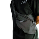AW Unisex Moon Sling Bag in Black Nylon