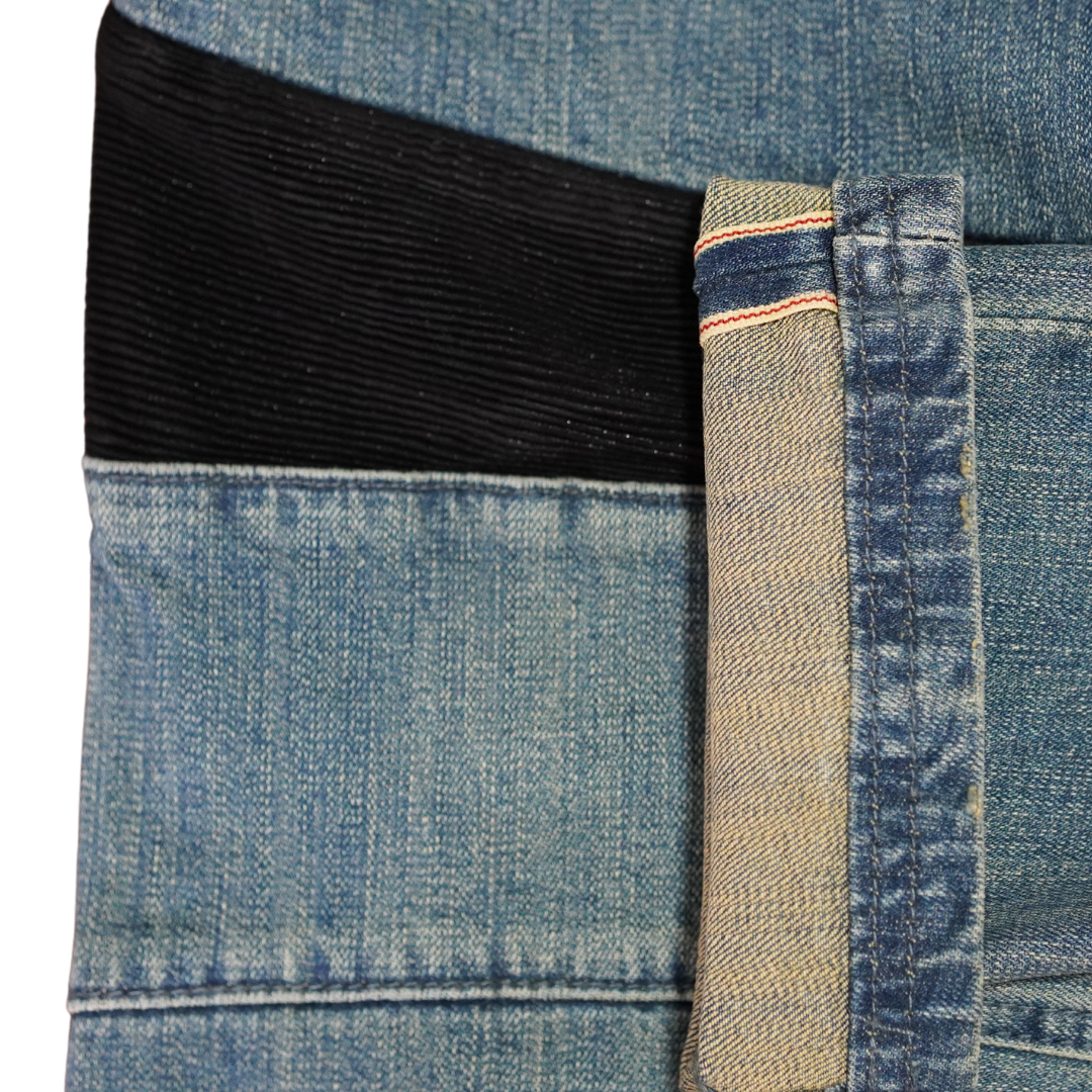 D.K.SHIN 'Beverly Hills' Stretch Selvedge Moto Jeans redline selvedge -All Weather Selvedge
