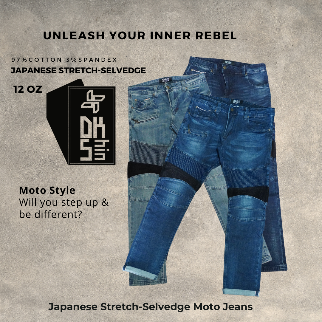 D.K.SHIN Moto Stretch Selvedge Jeans-All Weather Selvedge